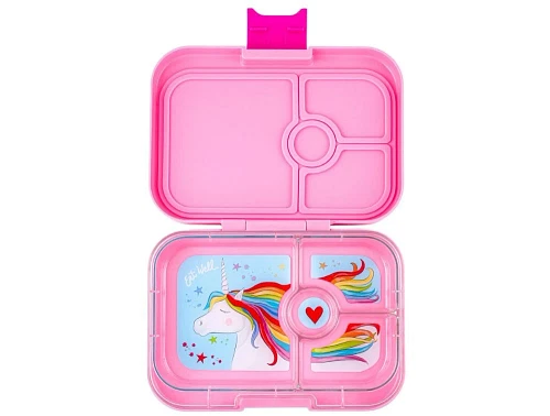 Yumbox power pink/unicorn tray 4-sections madkasse Panino